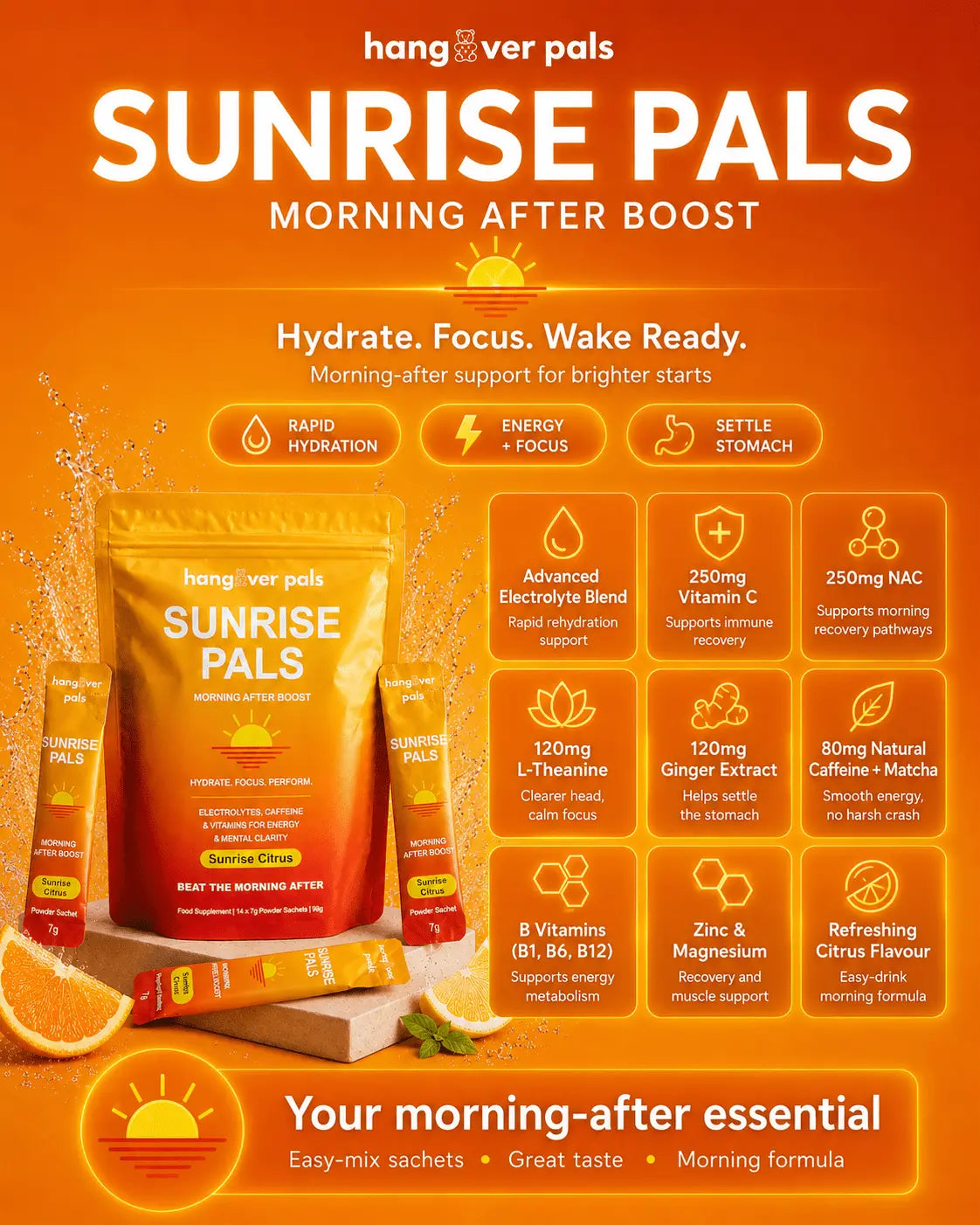 Sunset & Sunrise Pals Bundle Offer - hangover pals