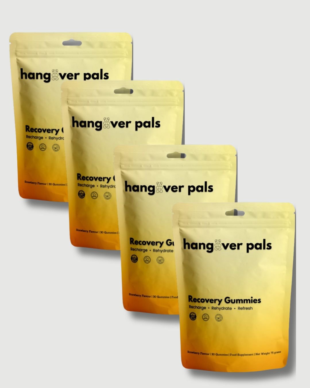 Recovery Pals - Party with Pals (4 Pack) - hangover pals