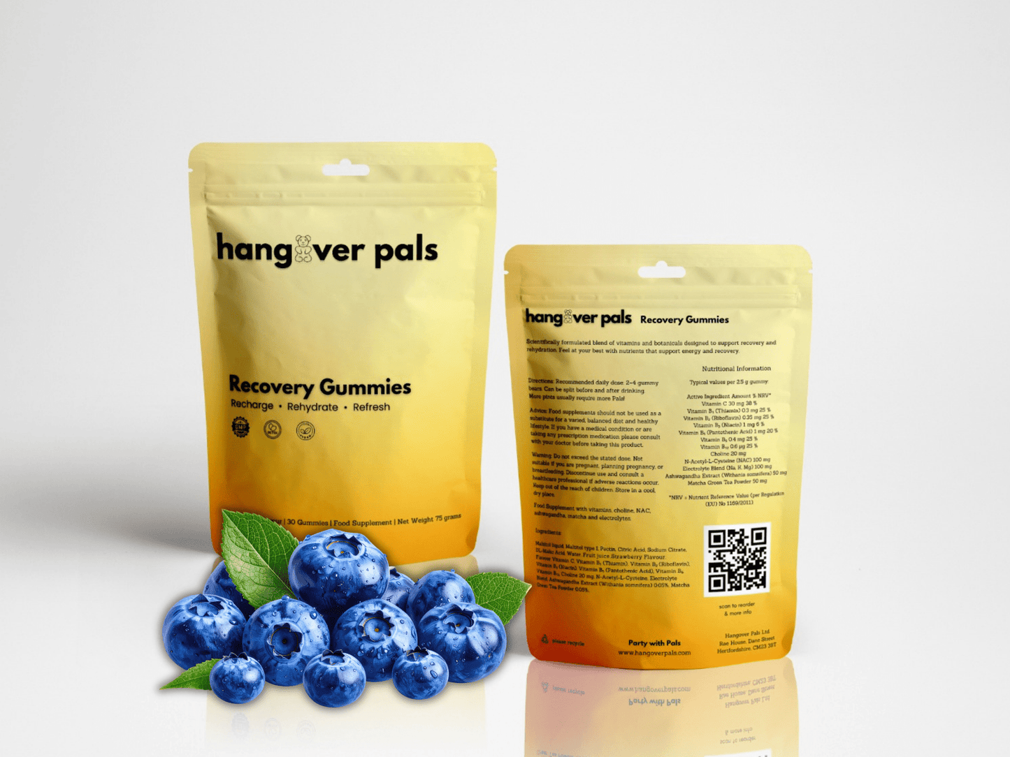 Recovery Pals - Wake Up Refreshed - hangover pals