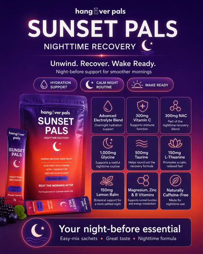 Sunset & Sunrise Pals Bundle Offer - hangover pals